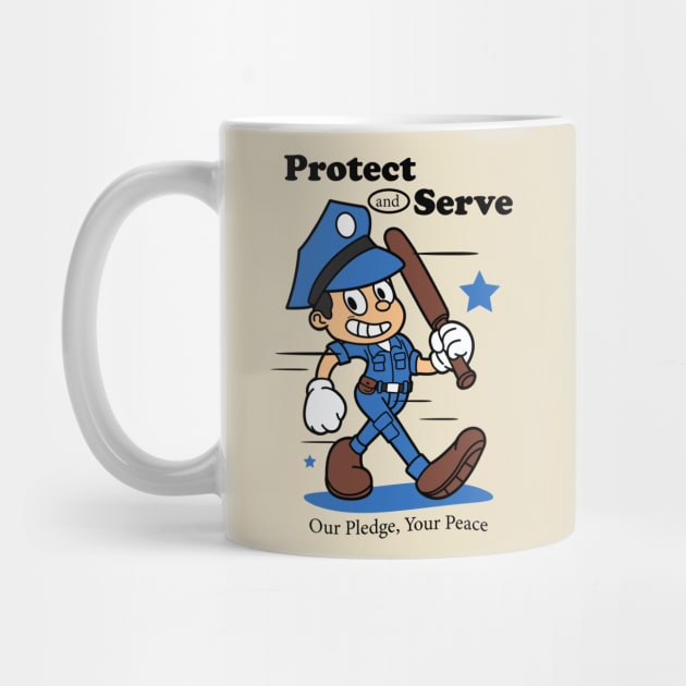 Protect and Serve Police Mascot by Harrisaputra